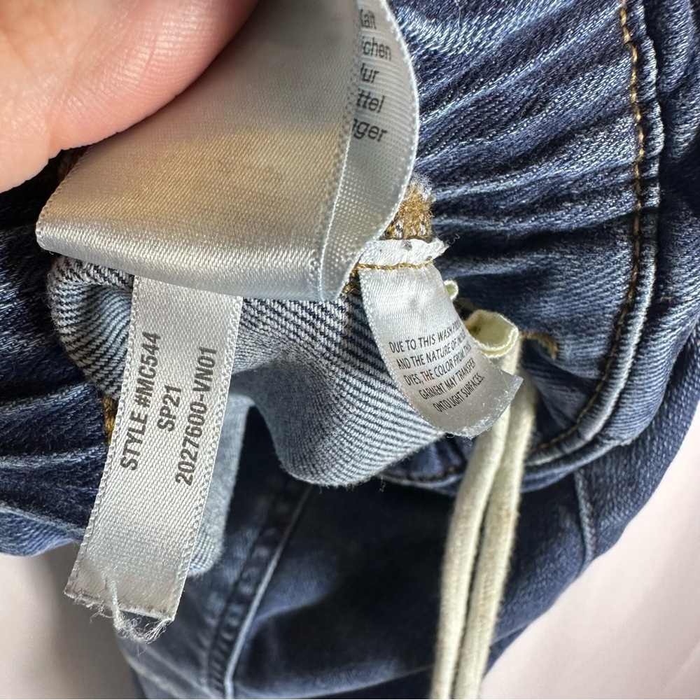 Madewell Pull-On Relaxed Jeans Drawstring Waistband High Waisted Large Hi Rise - Picture 6 of 12
